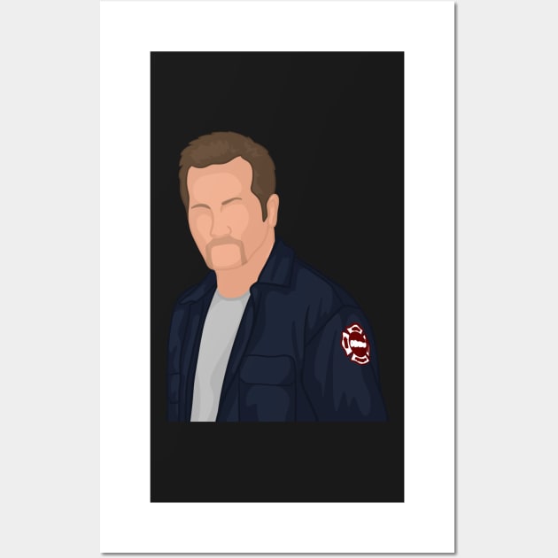 Randy 'Mouch' McHolland | Chicago Fire Wall Art by icantdrawfaces